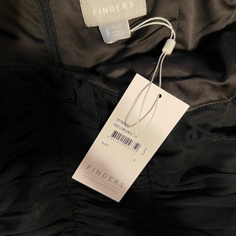 Finders Keepers Black Ruched Off-the-Shoulder Bodycon Dress - Picture 5 of 5